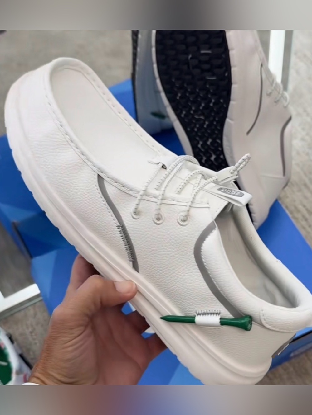 HEYDUDE Wally Golf Classic Toggle Size 10 NIB Brilliant White
